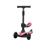 Lamborghini børneløbehjul – 3 PU-hjul med LED-lys og sæde