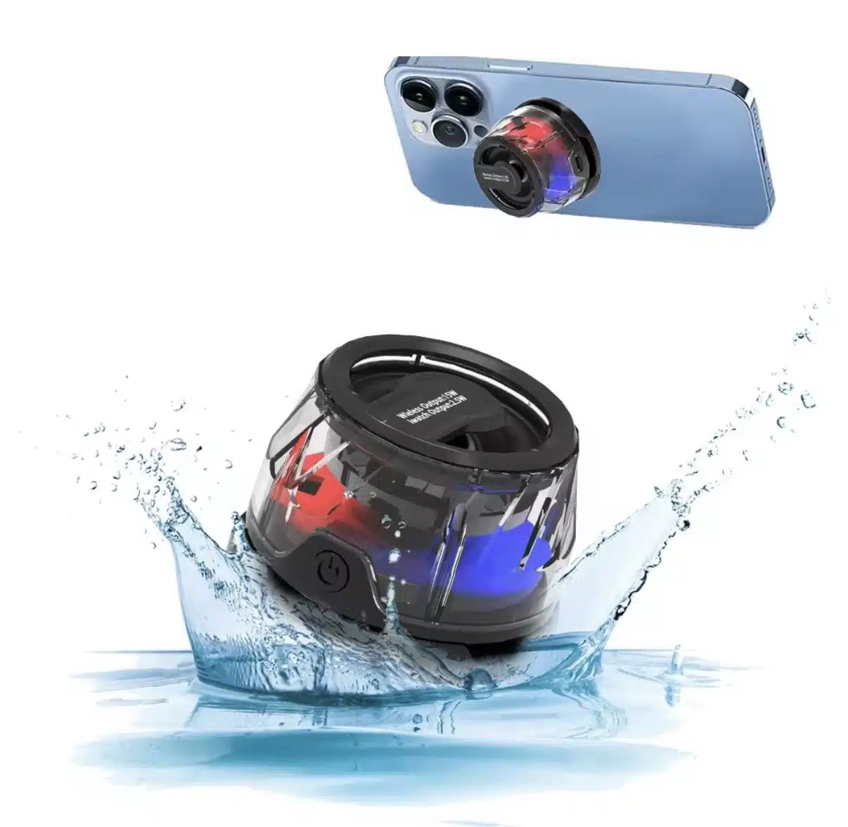 MINI MAGNETISK HØJTTALER - Kompakt Bluetooth højttaler vandtæt - Billede 8