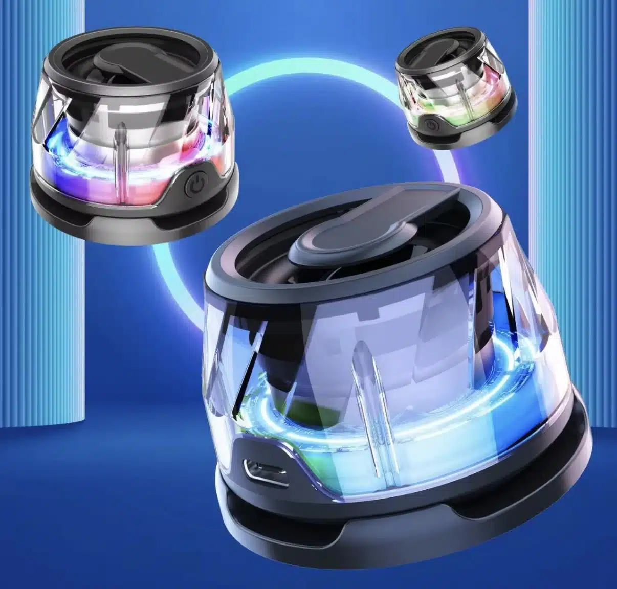 MINI MAGNETISK HØJTTALER - Kompakt Bluetooth højttaler vandtæt - Billede 4