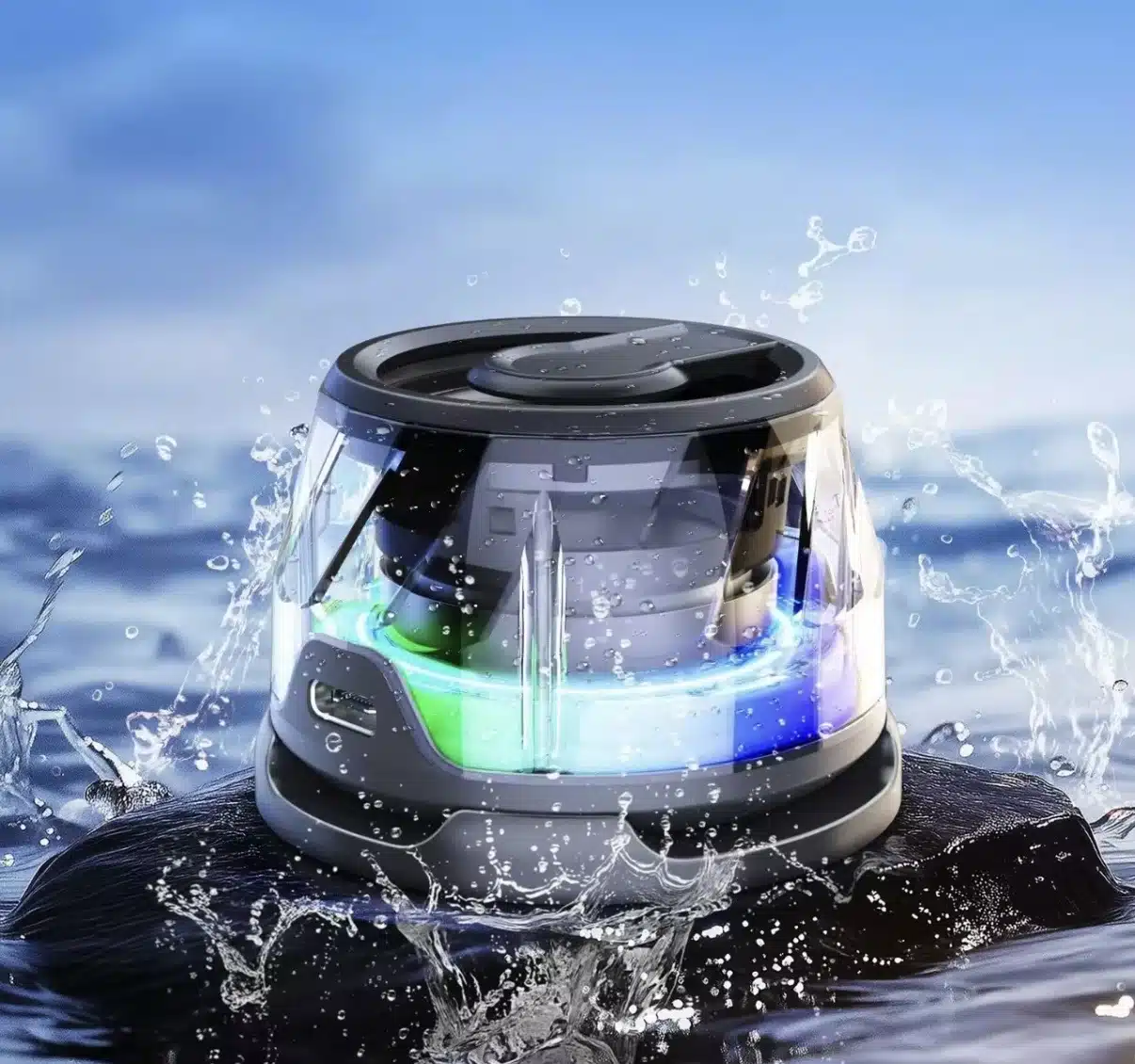 MINI MAGNETISK HØJTTALER - Kompakt Bluetooth højttaler vandtæt - Billede 2