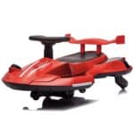 ELEKTRISK RIDE-ON CAR - med vandbaseret røg-effekt, der giver legen et ekstra visuelt element