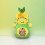 Ryg og hovedstøtte i ananas design – Blød og støddæmpende