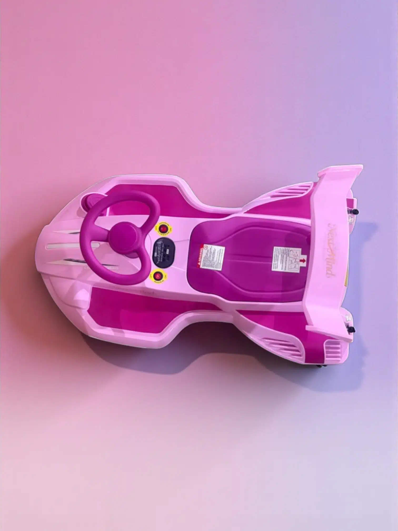 ELEKTRISK RIDE-ON CAR - med vandbaseret røg-effekt, der giver legen et ekstra visuelt element - Billede 9