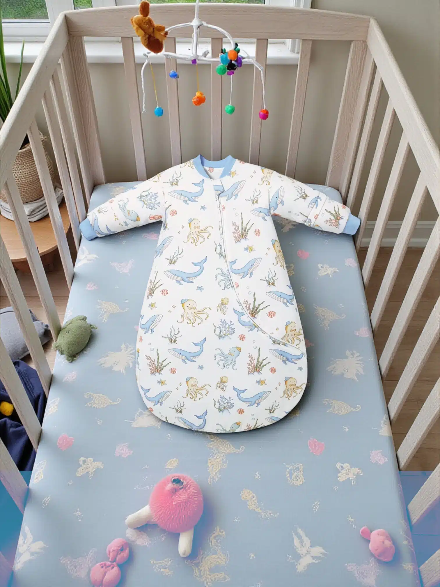 Babysovepose med indbygget temperaturmåler - Billede 2